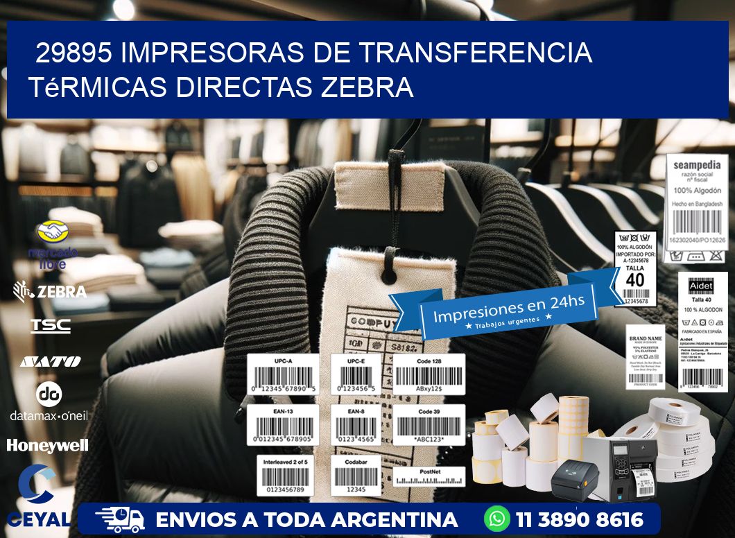 29895 impresoras de Transferencia  térmicas directas zebra