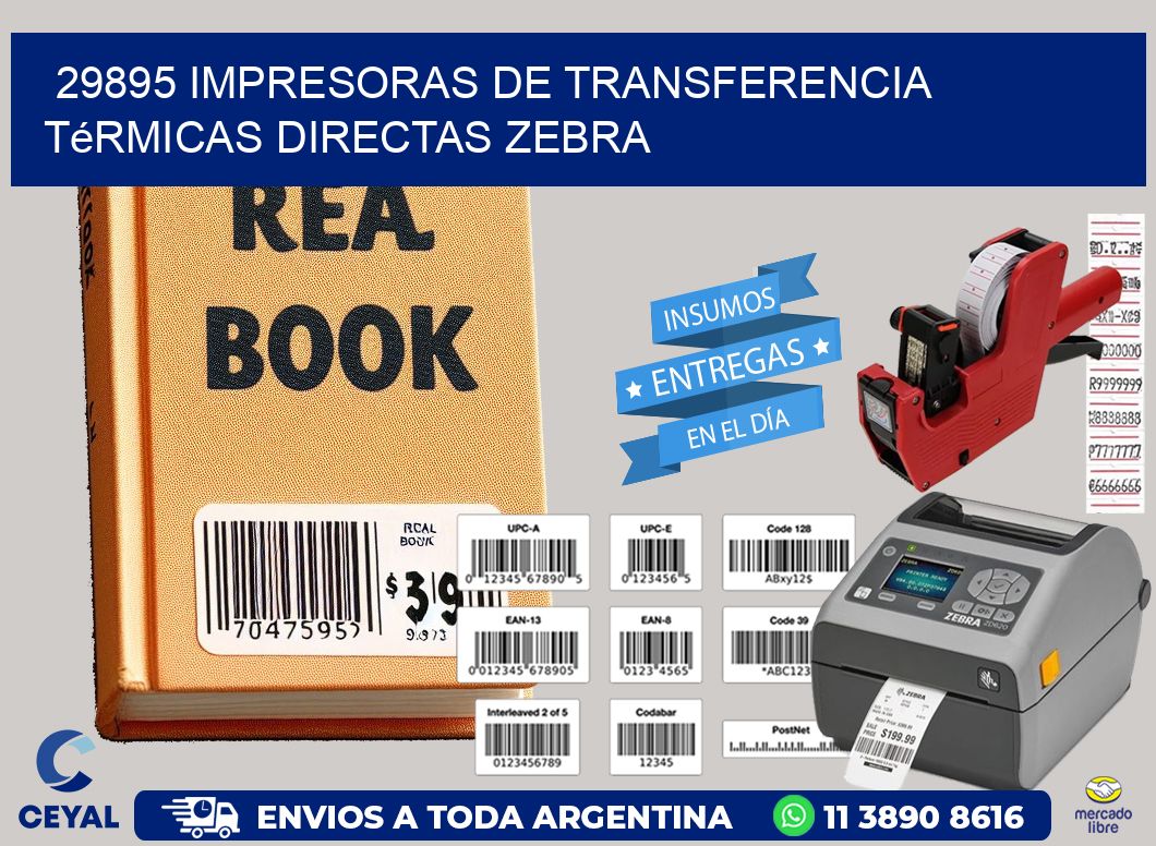 29895 impresoras de Transferencia  térmicas directas zebra