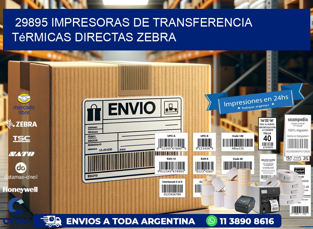 29895 impresoras de Transferencia  térmicas directas zebra