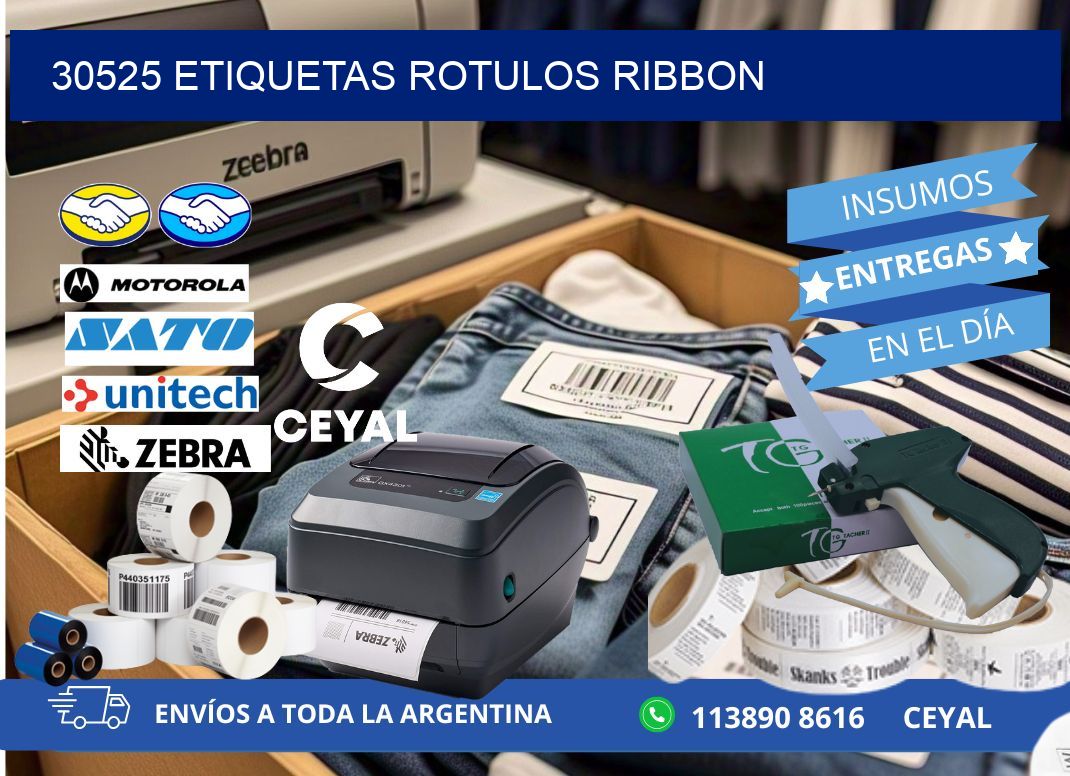 30525 Etiquetas rotulos ribbon