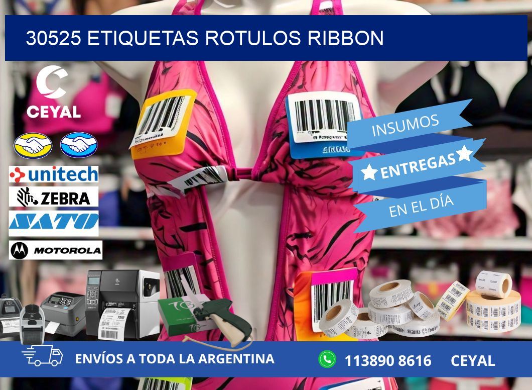 30525 Etiquetas rotulos ribbon