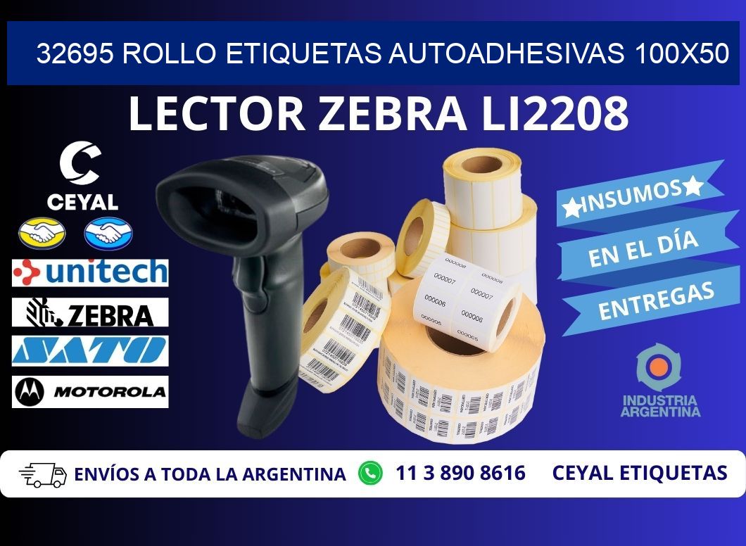32695 Rollo Etiquetas autoadhesivas 100x50