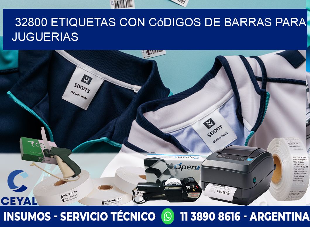 32800 etiquetas con códigos de barras para juguerias
