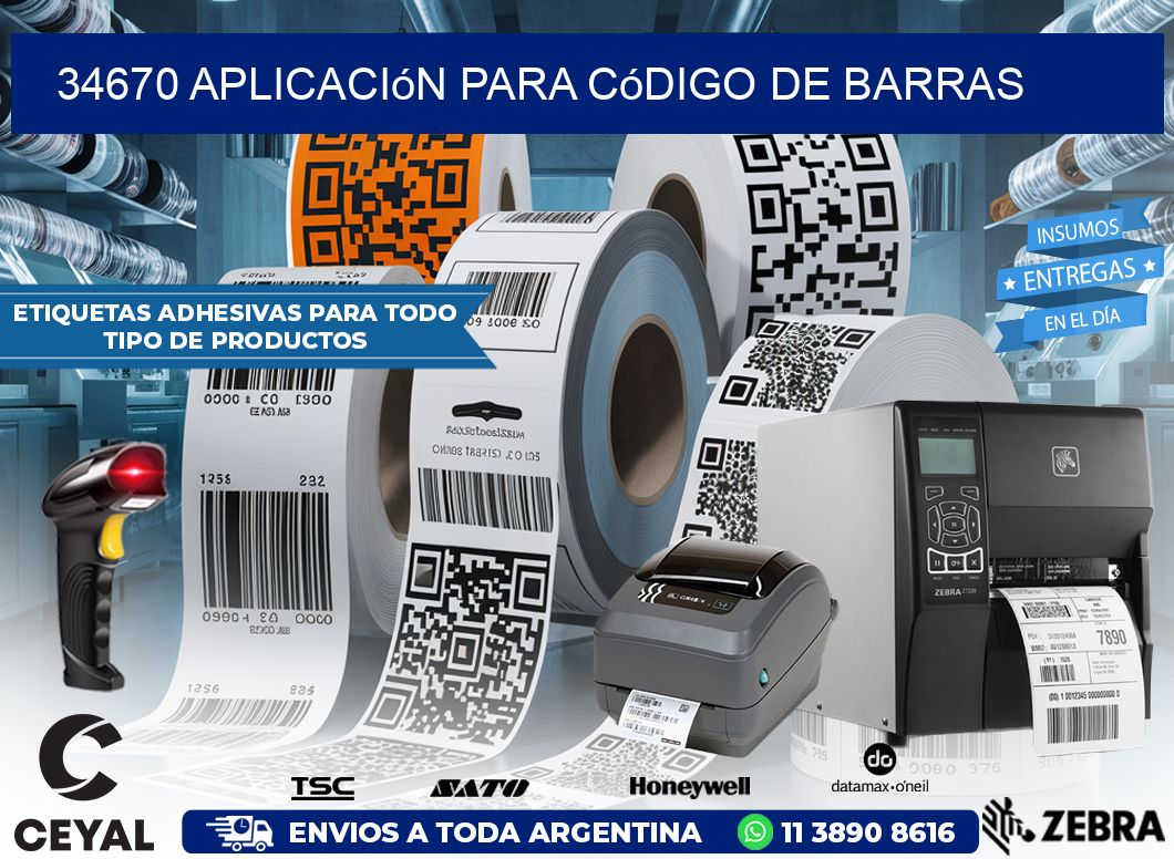 34670 Aplicación para código de barras
