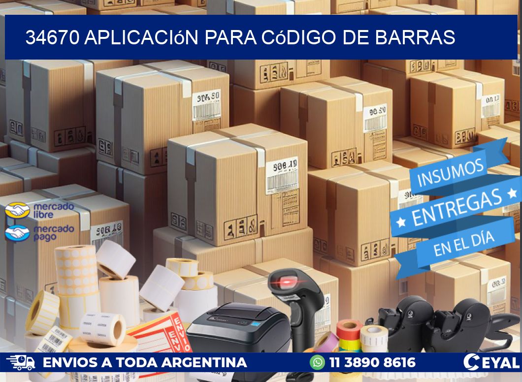 34670 Aplicación para código de barras