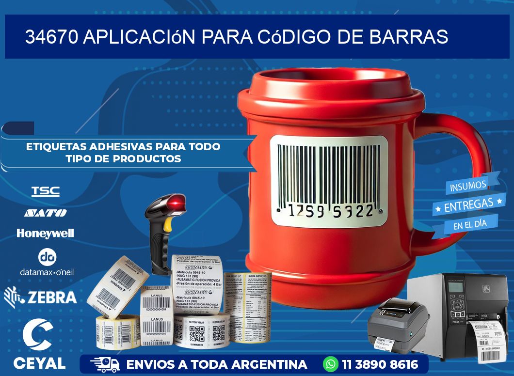 34670 Aplicación para código de barras