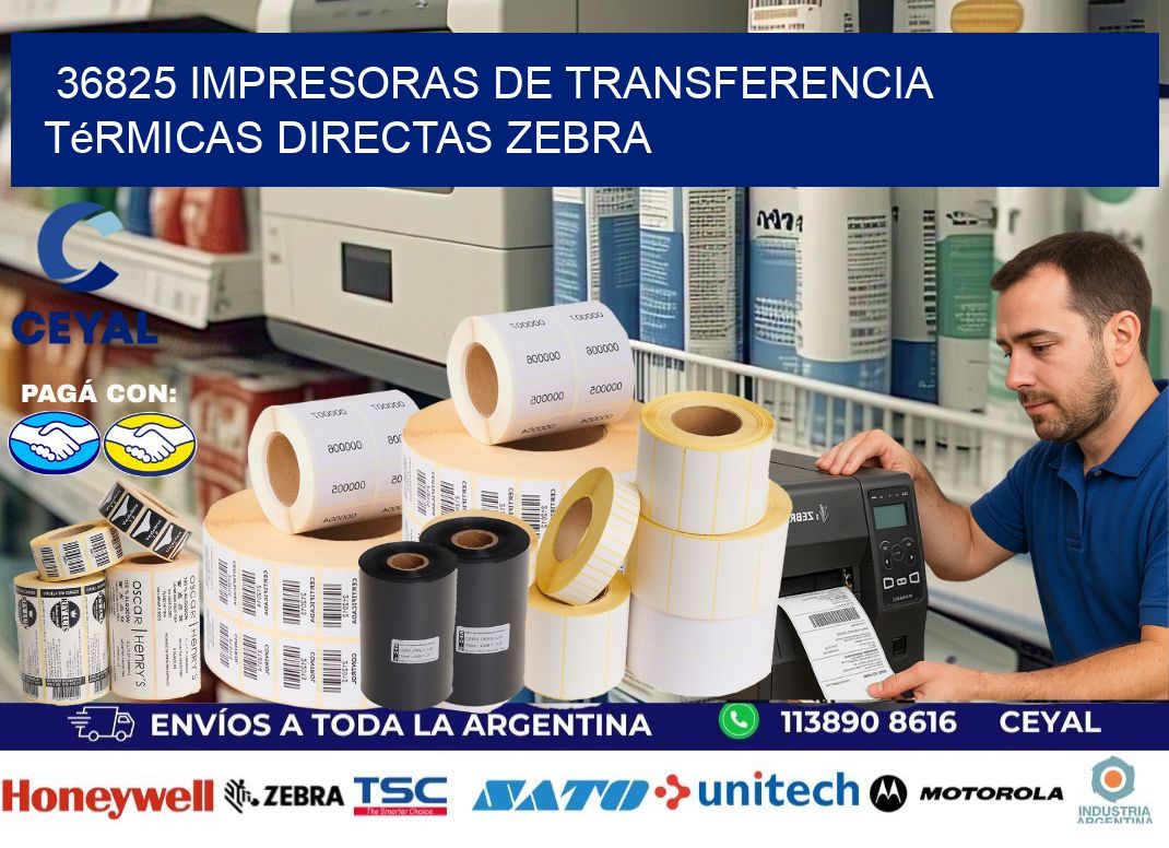 36825 impresoras de Transferencia  térmicas directas zebra