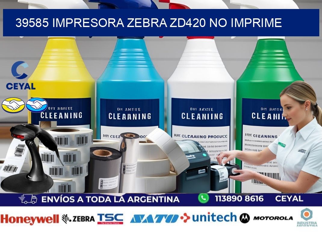 39585 Impresora Zebra ZD420 no imprime
