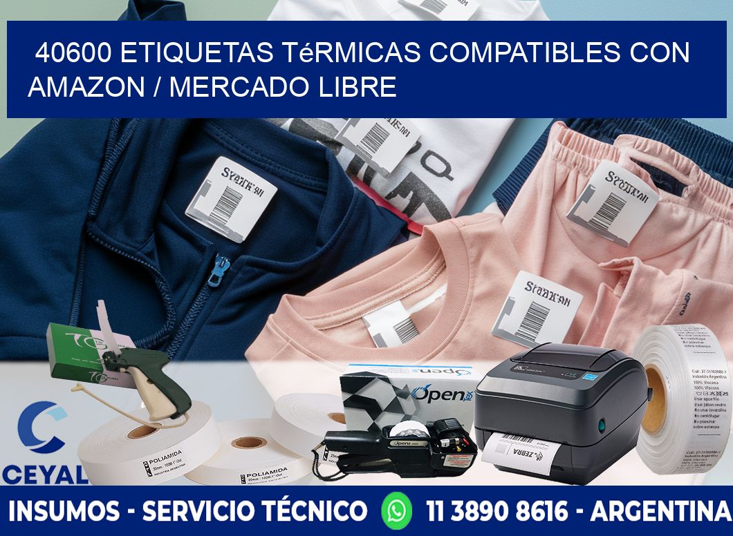40600 etiquetas térmicas compatibles con Amazon / Mercado Libre