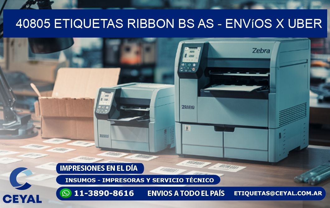 40805 etiquetas ribbon bs as - envíos x uber