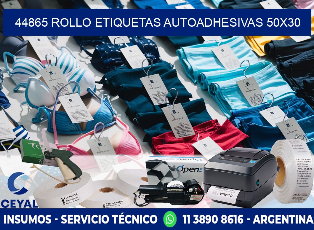 44865 Rollo Etiquetas autoadhesivas 50x30