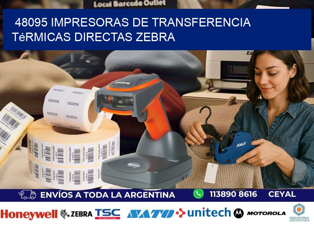 48095 impresoras de Transferencia térmicas directas zebra