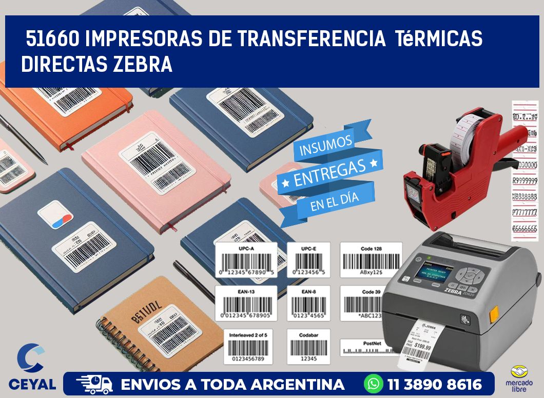 51660 impresoras de Transferencia  térmicas directas zebra