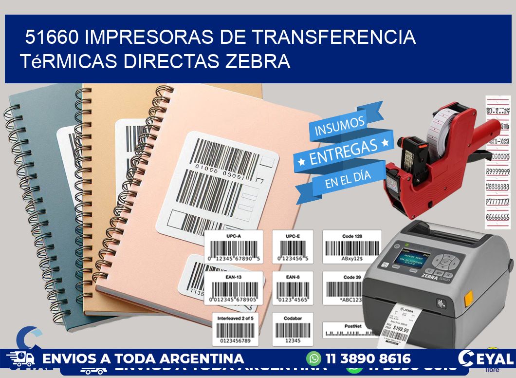 51660 impresoras de Transferencia  térmicas directas zebra