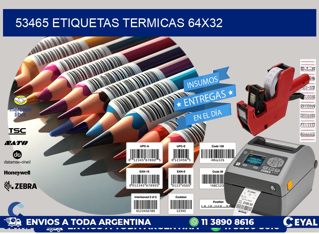 53465 etiquetas termicas 64x32
