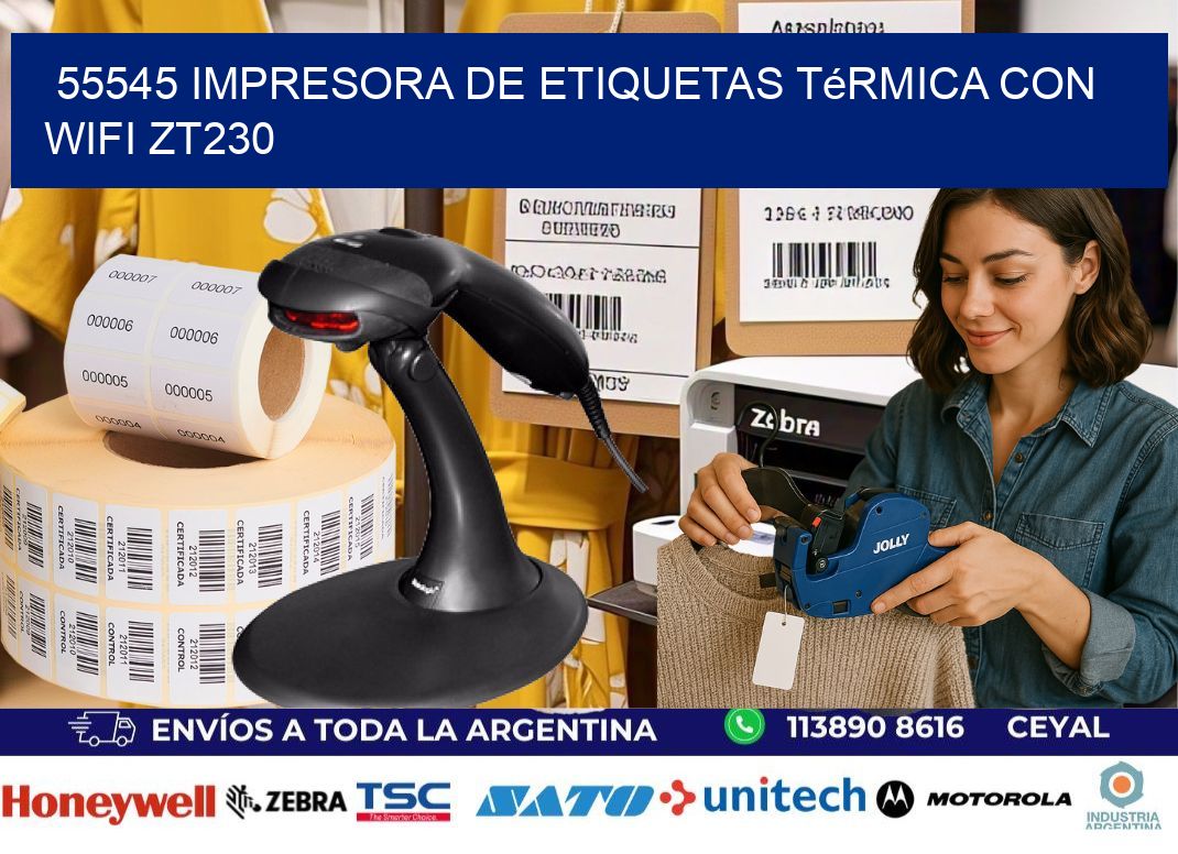 55545 impresora de etiquetas térmica con wifi ZT230