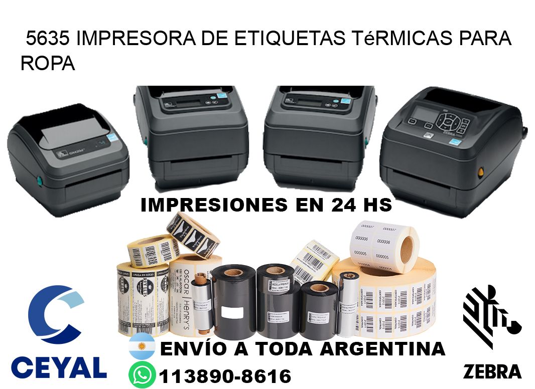 5635 impresora de etiquetas térmicas para ropa
