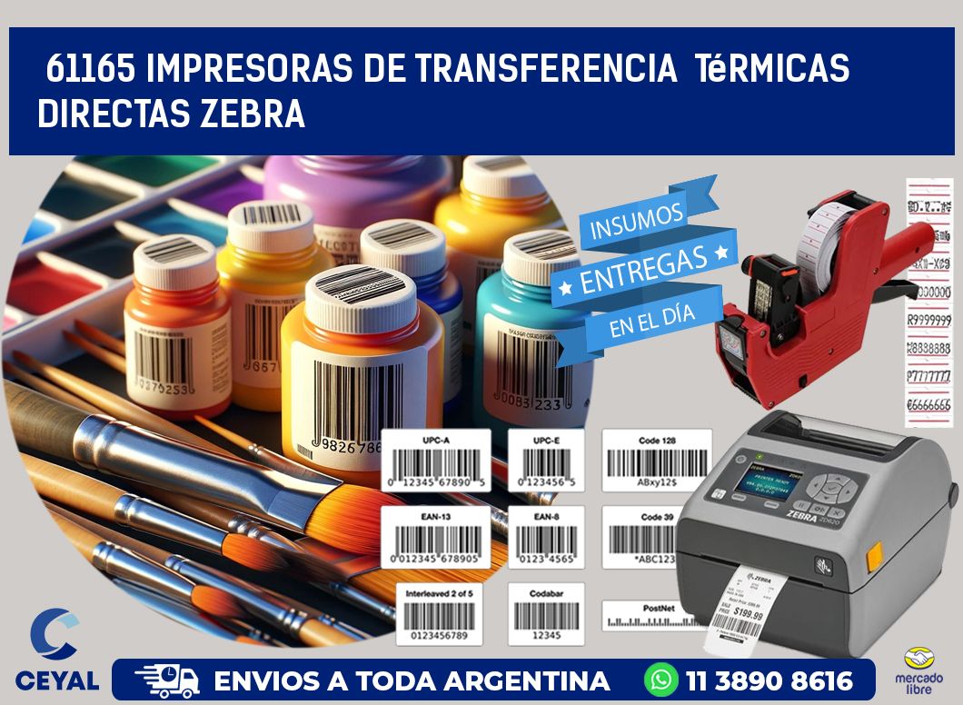 61165 impresoras de Transferencia  térmicas directas zebra