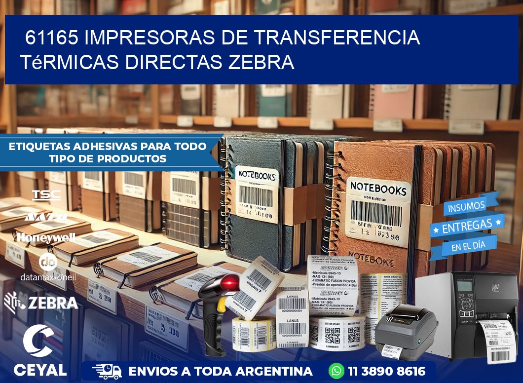 61165 impresoras de Transferencia  térmicas directas zebra