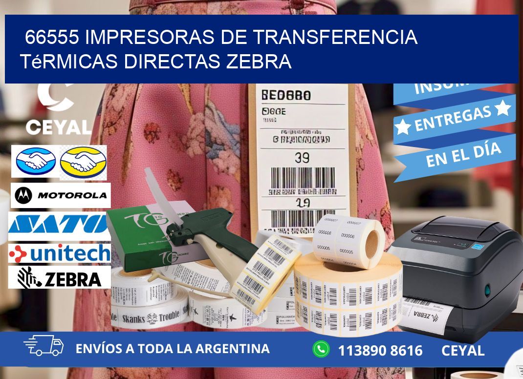 66555 impresoras de Transferencia  térmicas directas zebra