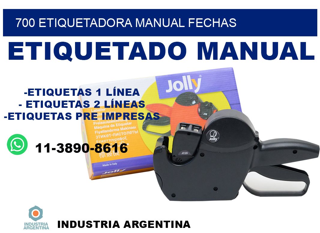 700 etiquetadora manual fechas
