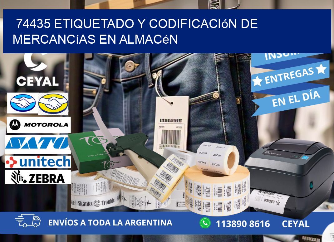 74435 Etiquetado y codificación de mercancías en almacén