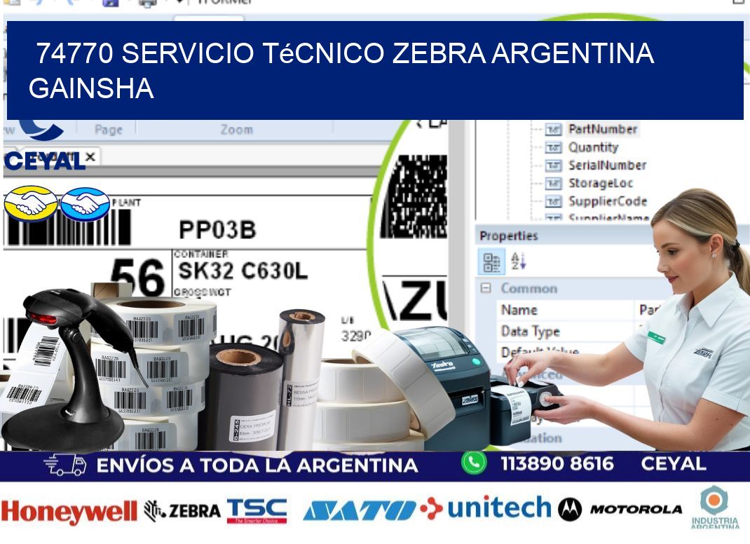 74770 servicio técnico zebra argentina GAINSHA