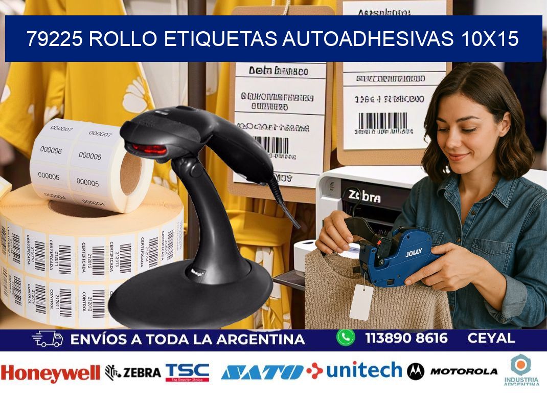 79225 Rollo Etiquetas autoadhesivas 10x15