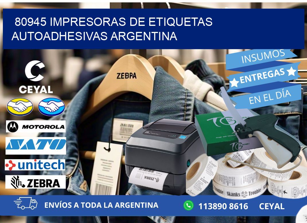 80945 Impresoras de etiquetas autoadhesivas argentina