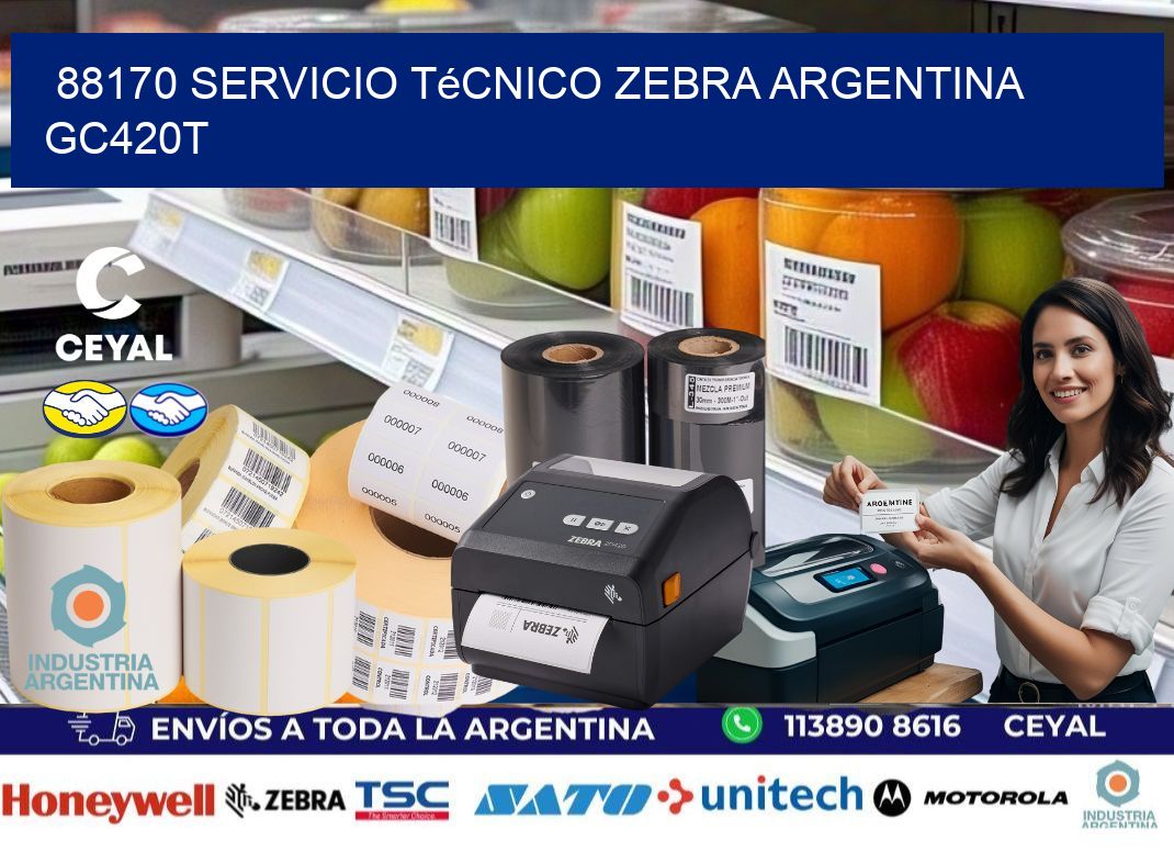 88170 servicio técnico zebra argentina GC420T