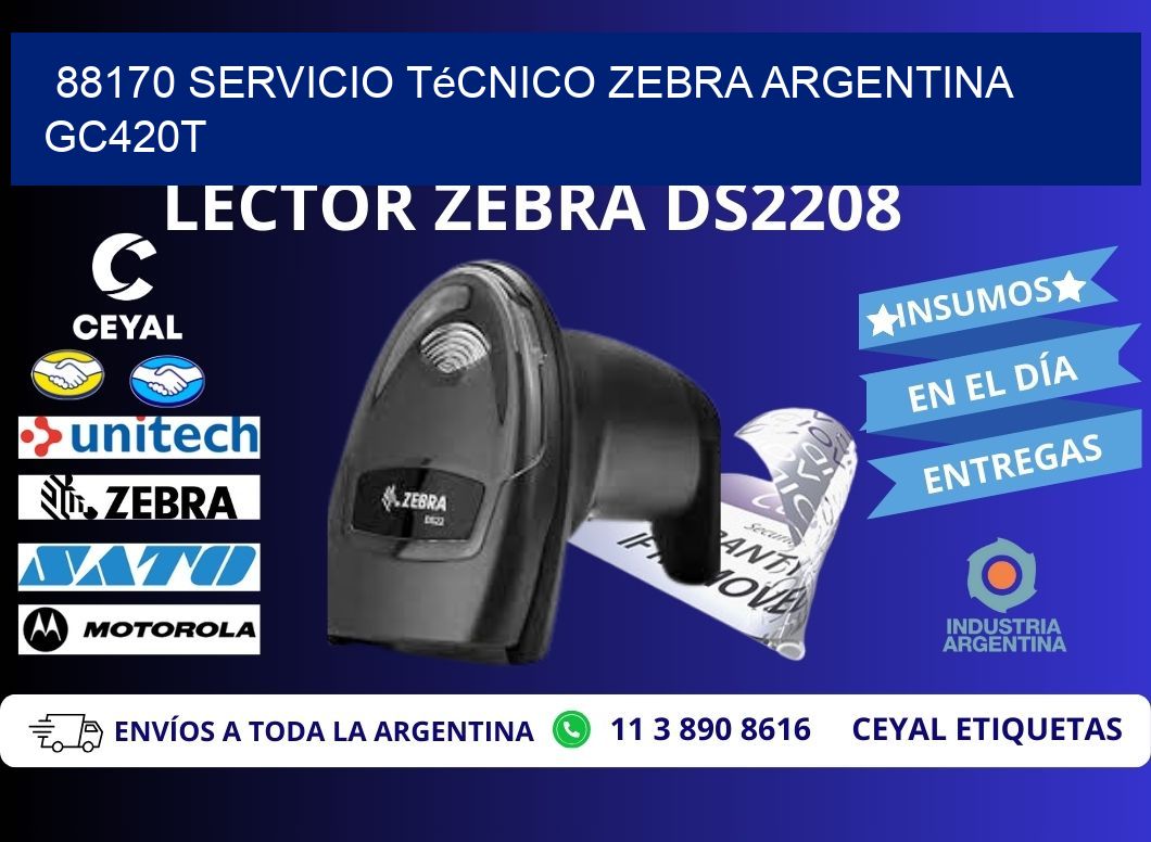 88170 servicio técnico zebra argentina GC420T