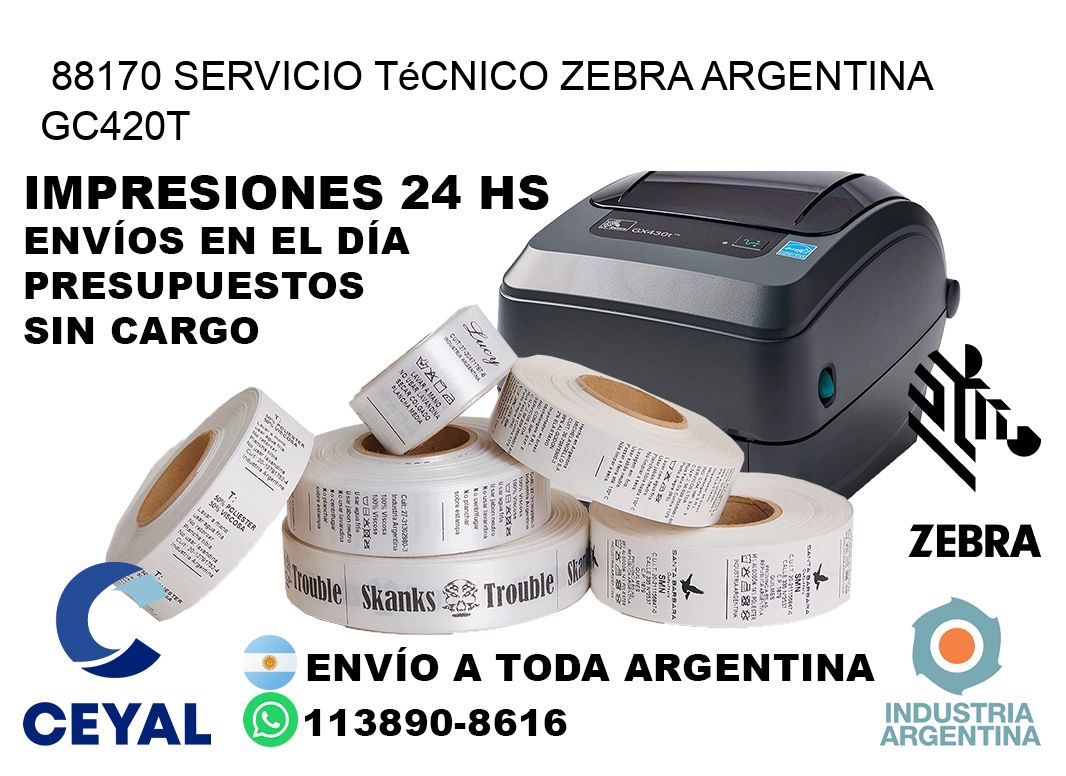 88170 servicio técnico zebra argentina GC420T
