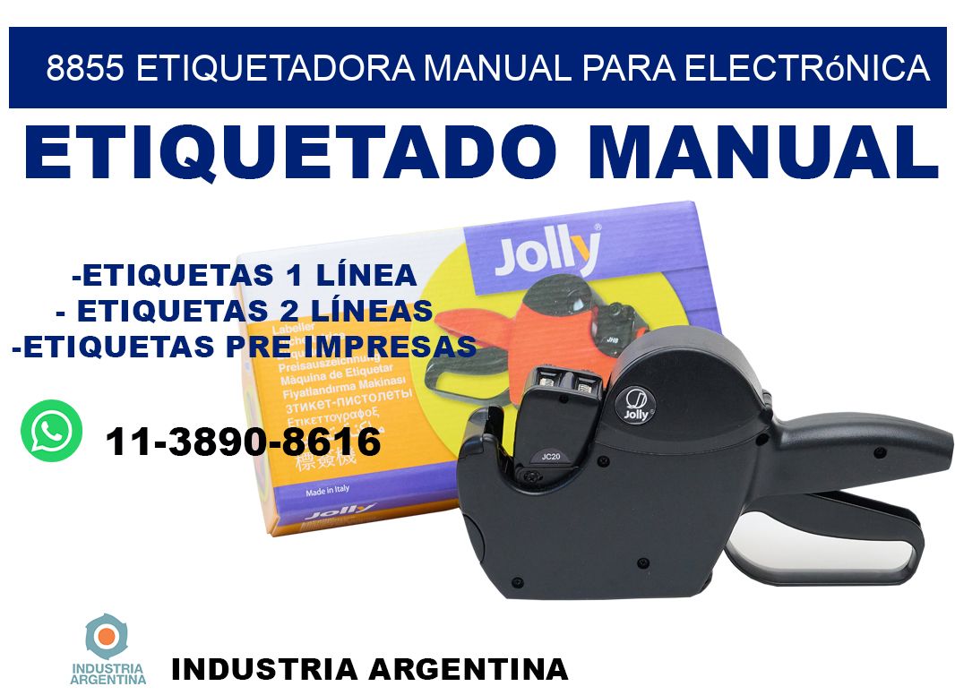8855 etiquetadora manual para electrónica