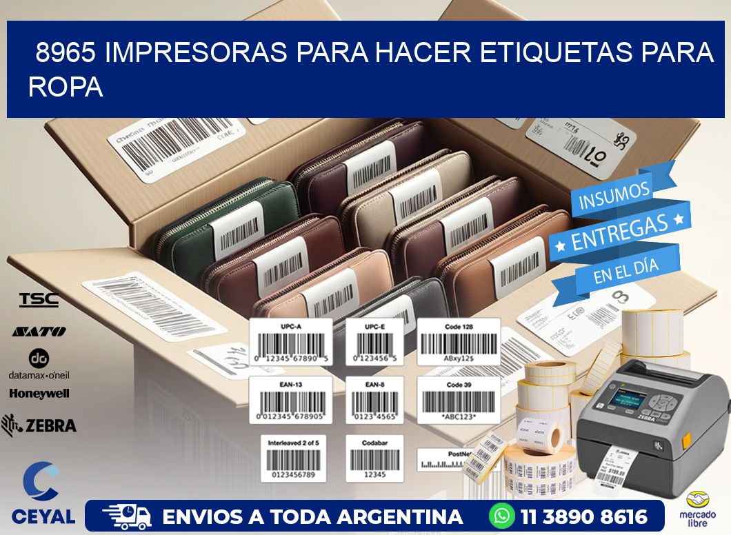 8965 impresoras para hacer etiquetas para ropa