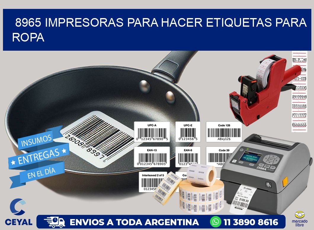 8965 impresoras para hacer etiquetas para ropa