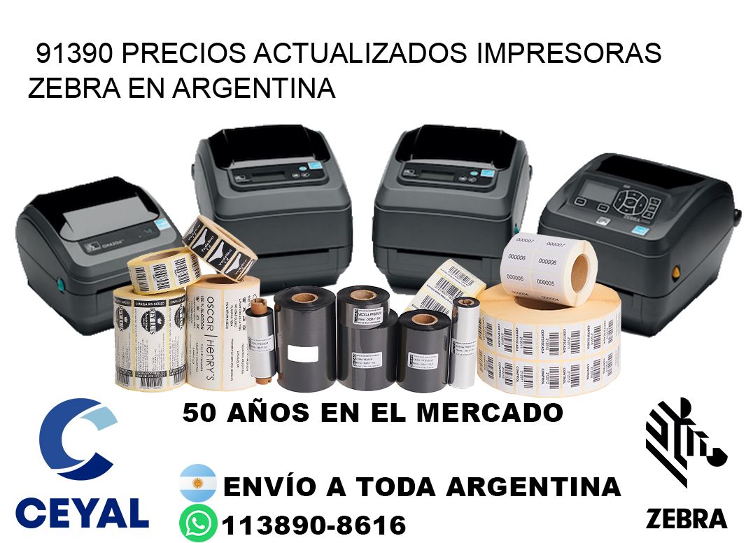 91390 precios actualizados impresoras zebra en argentina