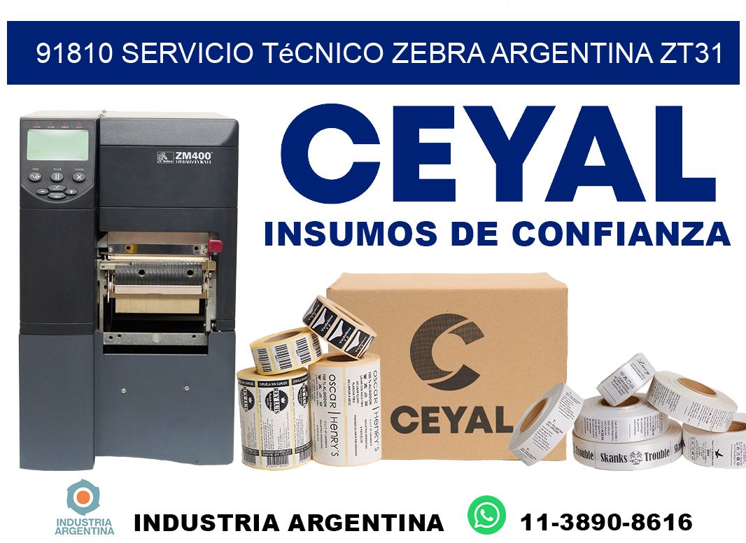 91810 servicio técnico zebra argentina ZT31