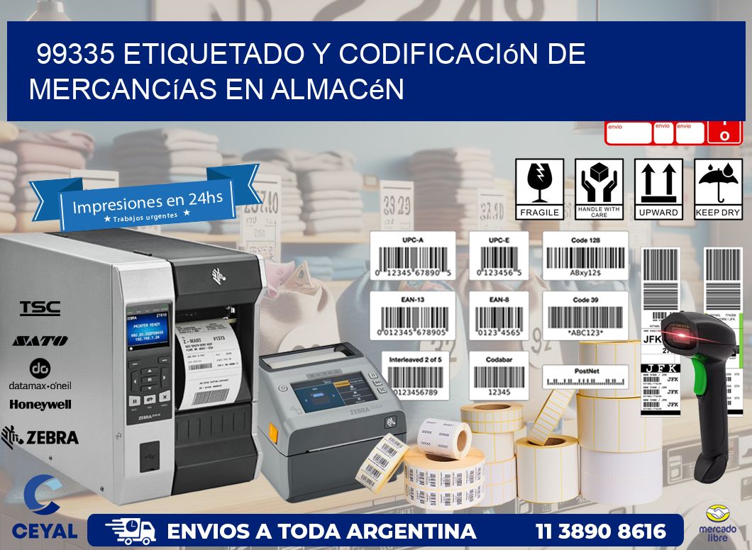 99335 Etiquetado y codificación de mercancías en almacén