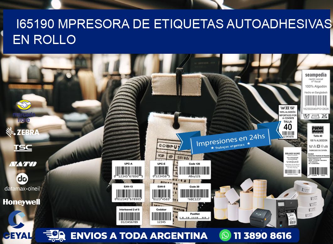 I65190 mpresora de etiquetas autoadhesivas en rollo