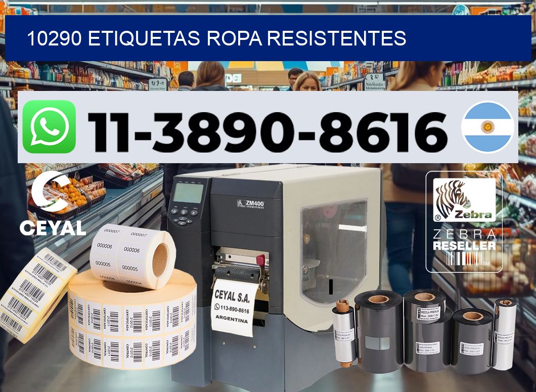 10290 Etiquetas ropa resistentes