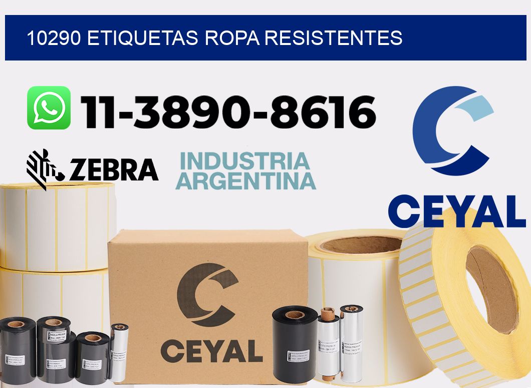 10290 Etiquetas ropa resistentes