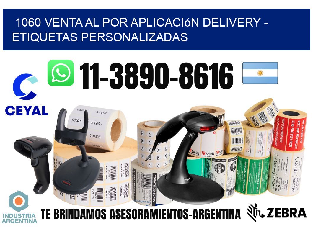 1060 Venta al Por Aplicación delivery - Etiquetas Personalizadas