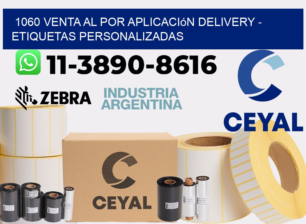 1060 Venta al Por Aplicación delivery - Etiquetas Personalizadas