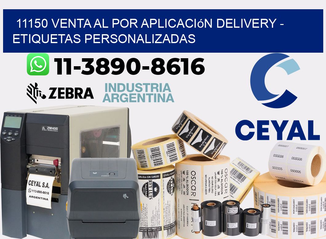 11150 Venta al Por Aplicación delivery - Etiquetas Personalizadas