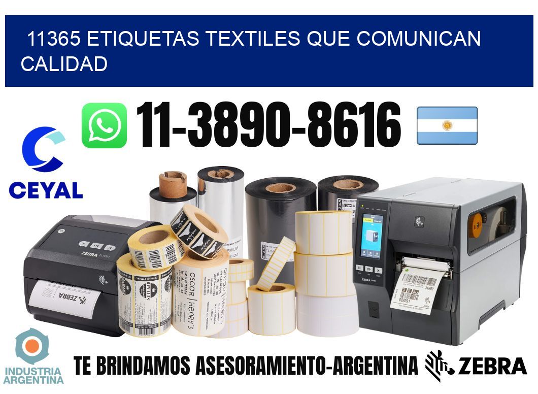 11365 Etiquetas textiles que comunican calidad