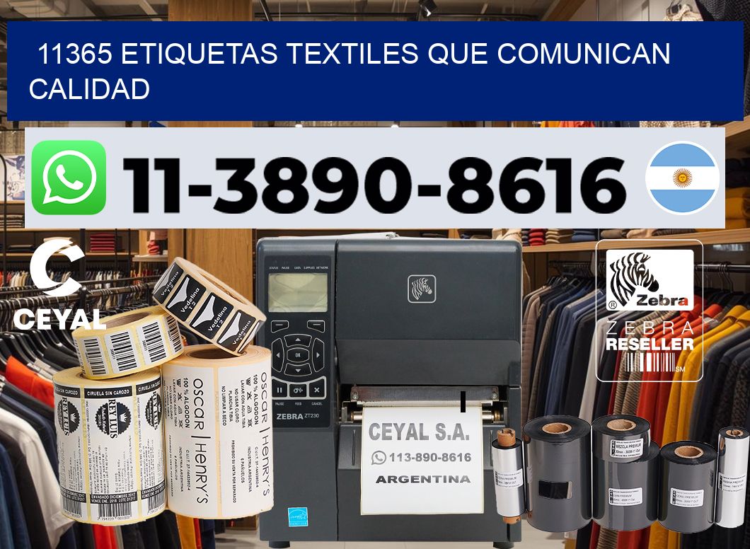11365 Etiquetas textiles que comunican calidad