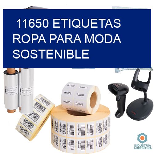 11650 Etiquetas ropa para moda sostenible