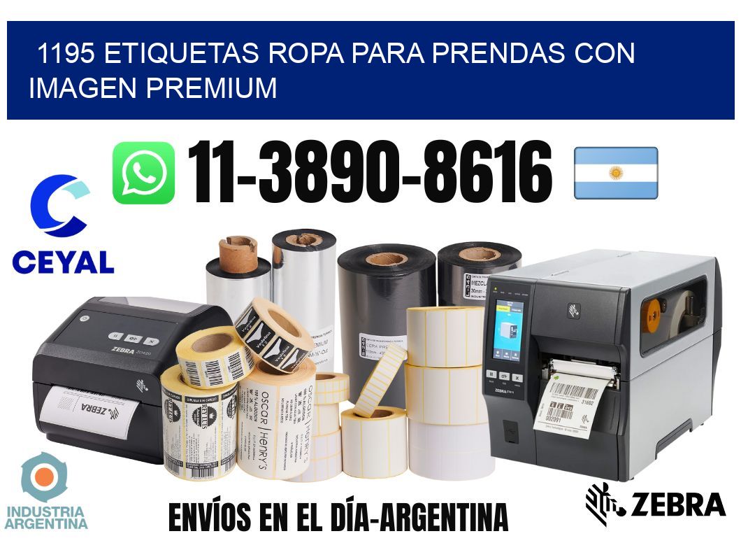 1195 Etiquetas ropa para prendas con imagen premium