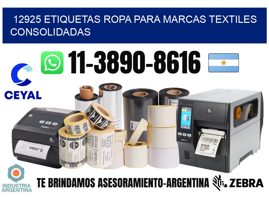 12925 Etiquetas ropa para marcas textiles consolidadas