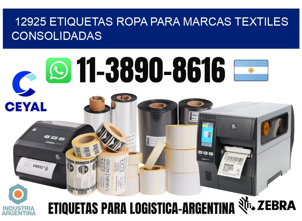 12925 Etiquetas ropa para marcas textiles consolidadas